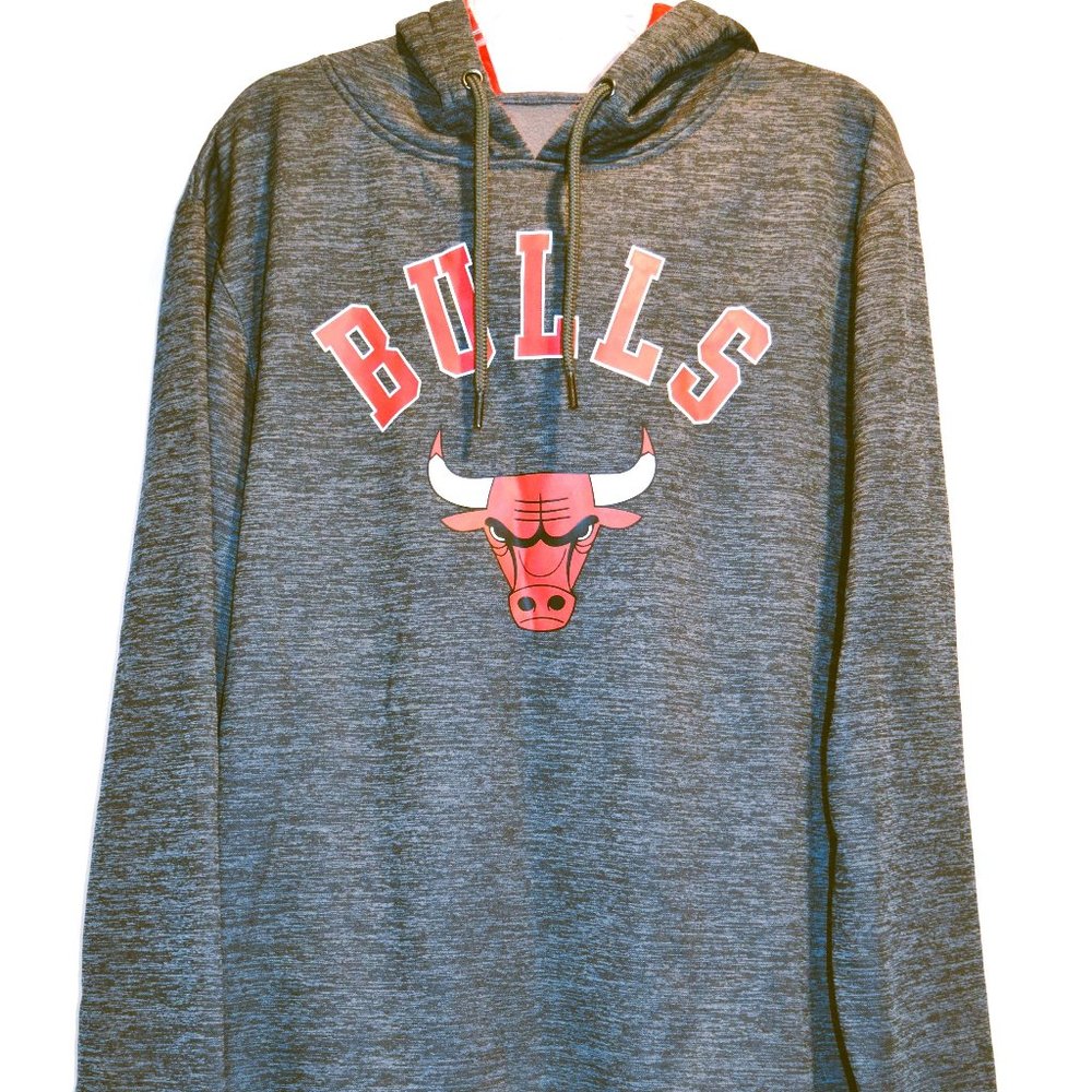 Chicago Bulls Hoodie for Men Grey Medium